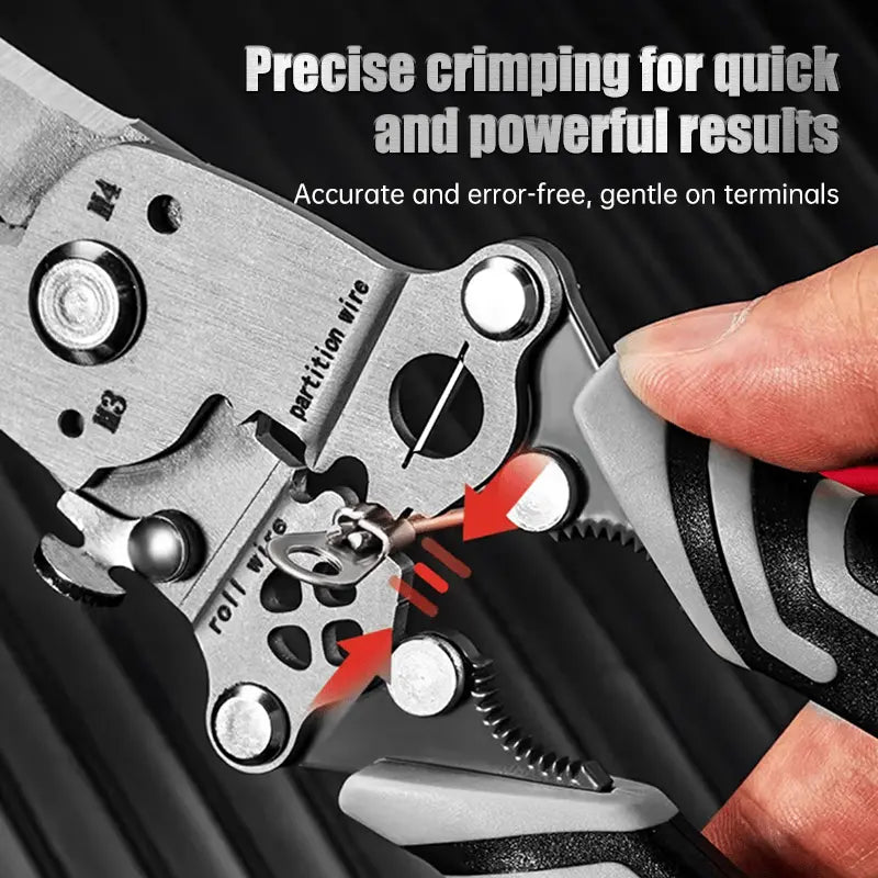 BowLift | Foldable 8-in-1 Wire Stripper for Electrical Work