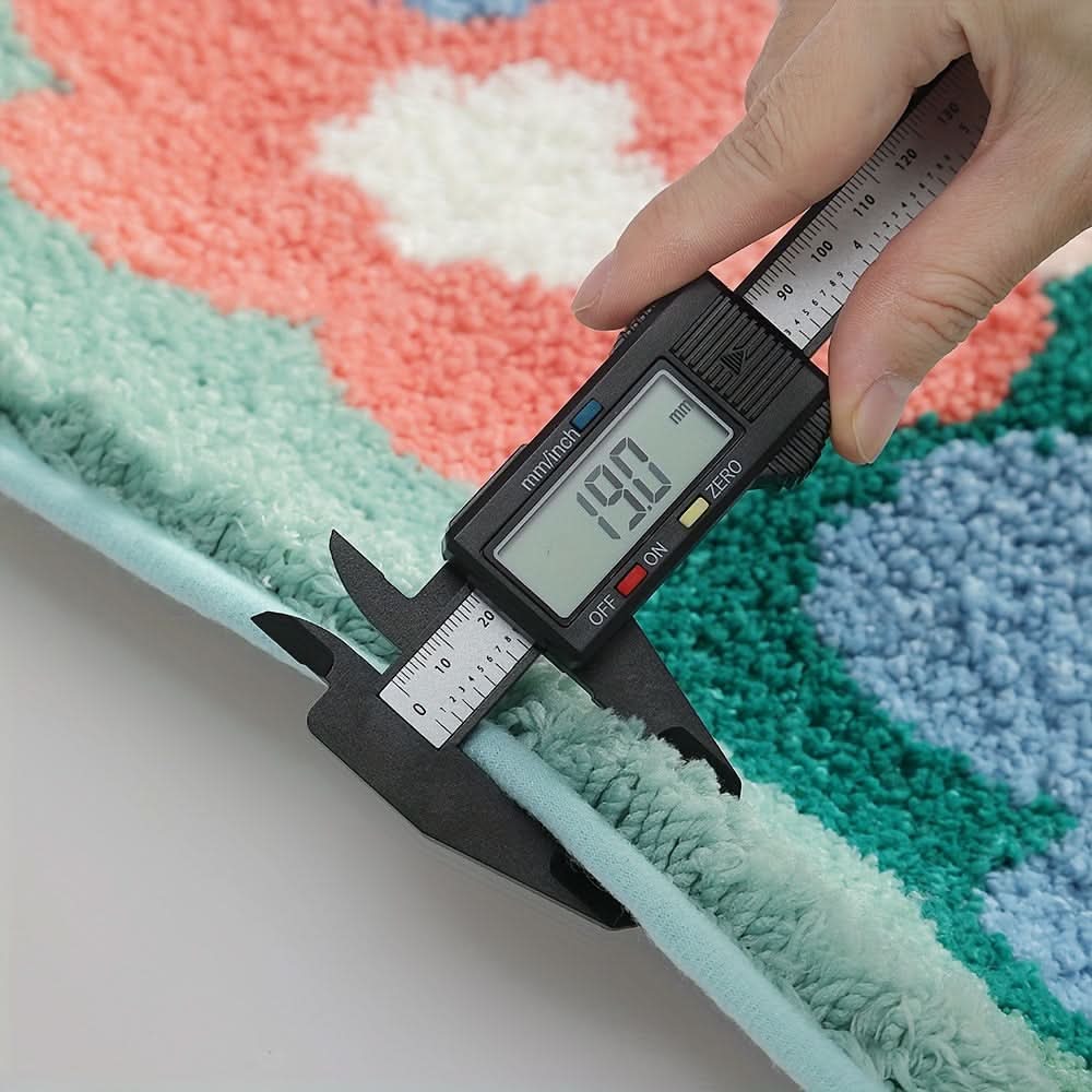 BowLift | FlorSoft - Extra absorbent bath mat with floral pattern