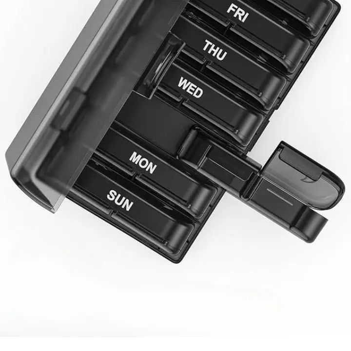 BowLift | 7-Day AM/PM Pill Organizer – Portable Pill Box for Week & Travel