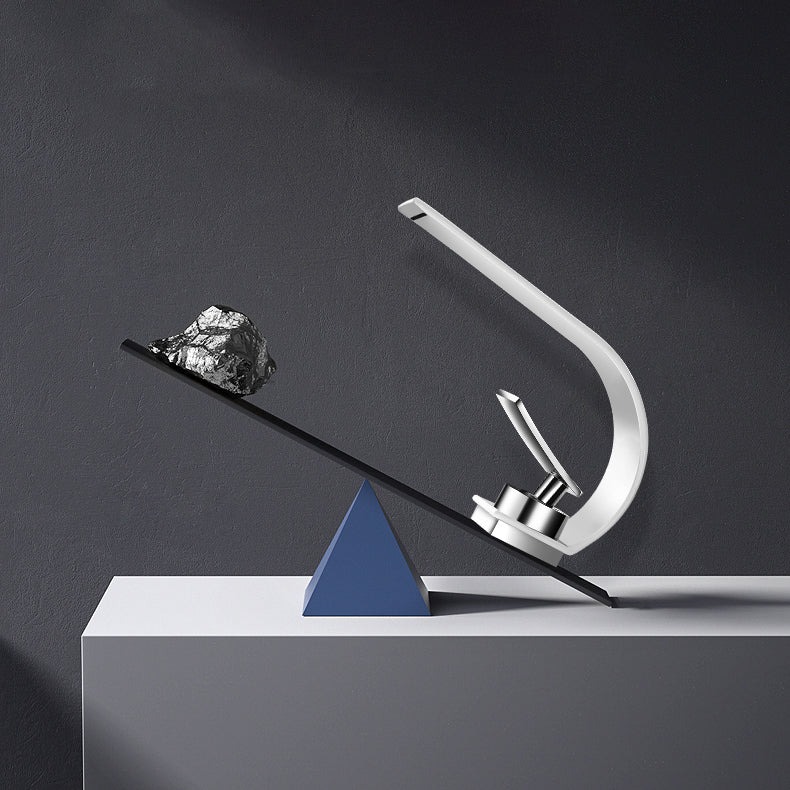 BowLift | Bathroom faucet brass waterfall spout lever handle basin faucet