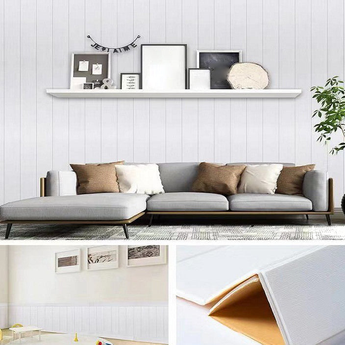 BowLift | Modern Tin Back Wall Panel Smooth Wall Ceiling Wood Grain Design Set of 1