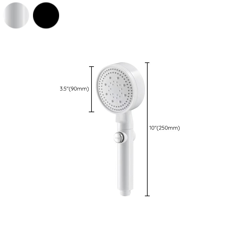 BowLift | 5 Sprays Shower Head Round Wall Mounted Plastic Wall Connector Holder Handheld Shower Head