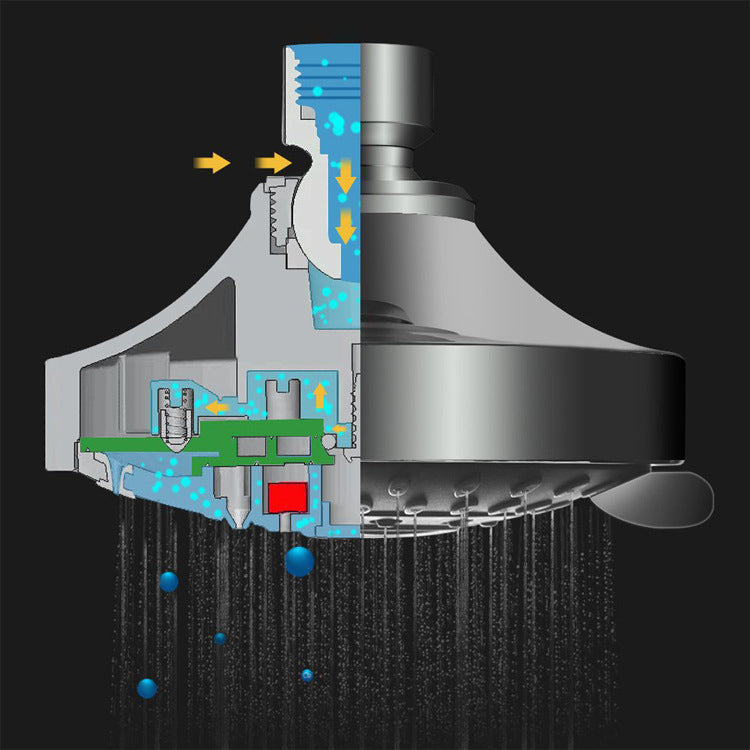 BowLift | Contemporary Style Handheld Shower Wall Mount Round Shower