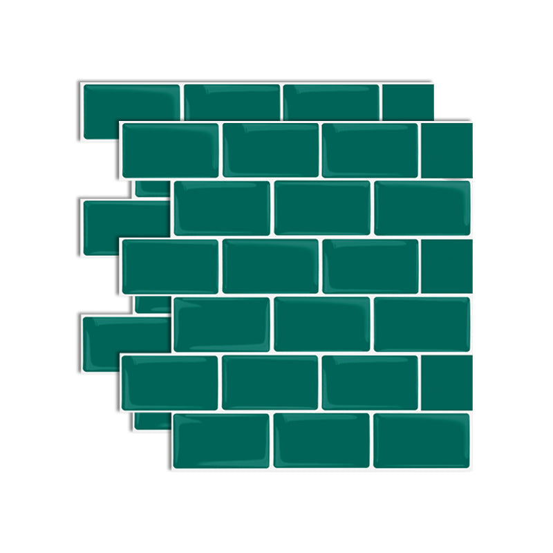 BowLift | Plastic Peel & Stick Subway Tile Square Peel and Stick Back Wall Tile