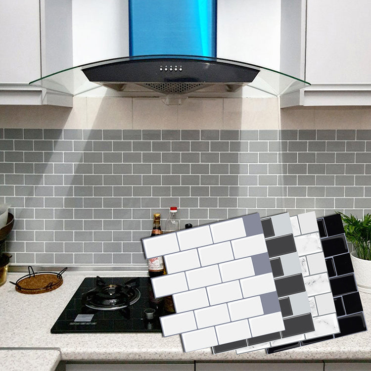BowLift | Plastic Peel & Stick Subway Tile Square Peel and Stick Back Wall Tile