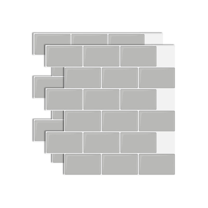 BowLift | Plastic Peel & Stick Subway Tile Square Peel and Stick Back Wall Tile
