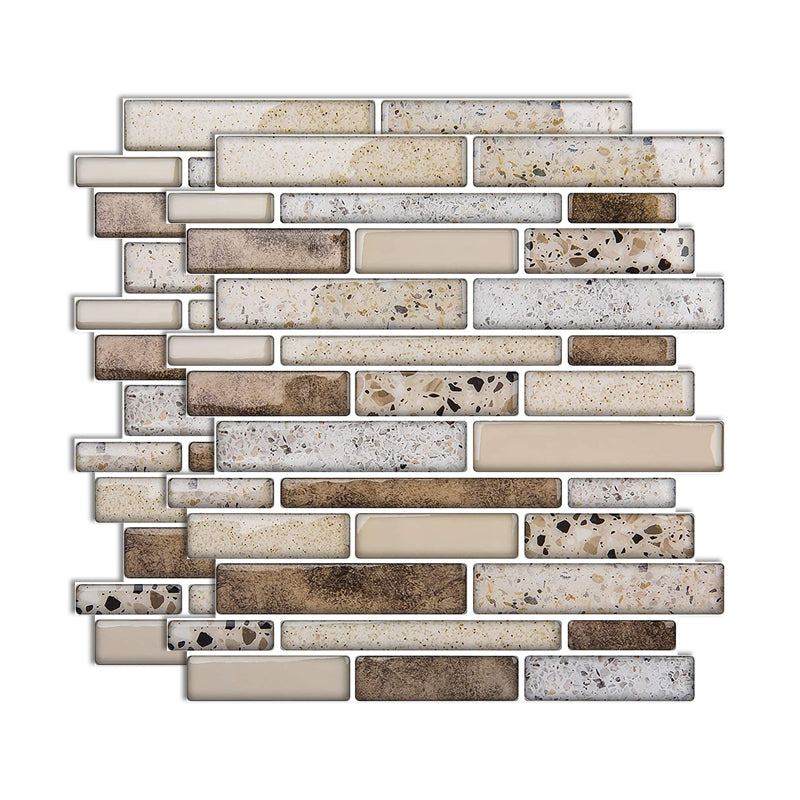 BowLift | Square Peel-and-Stick Tiles Plastic Indoor Peel & Stick Subway Tile