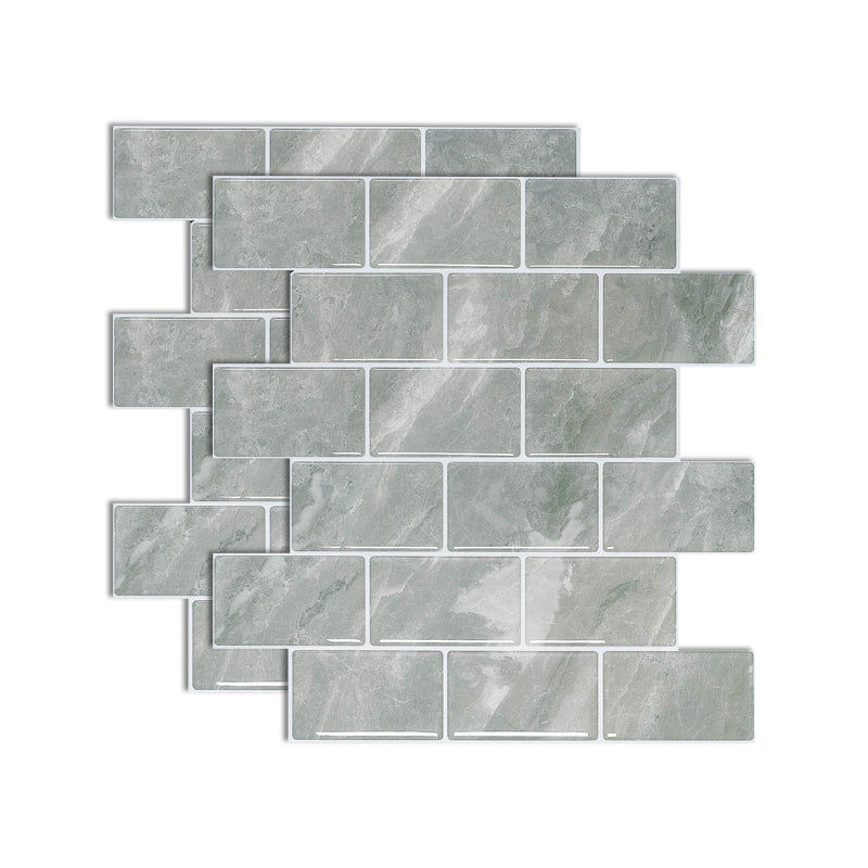 BowLift | Square Peel-and-Stick Tiles Plastic Indoor Peel & Stick Subway Tile
