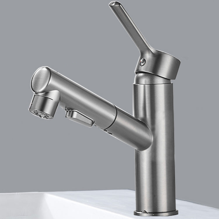 BowLift | Bathroom faucet with pull-out lever handle Single hole basin mixer