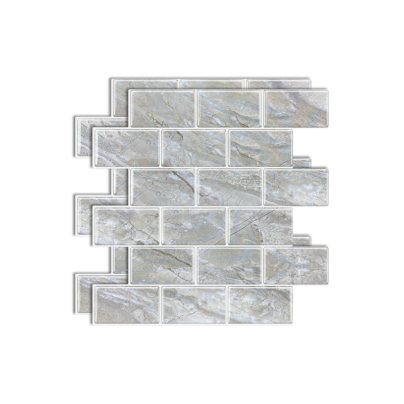 BowLift | Matte Square Peel & Stick Tile Stone Composite Subway Tile for Kitchen Backsplash