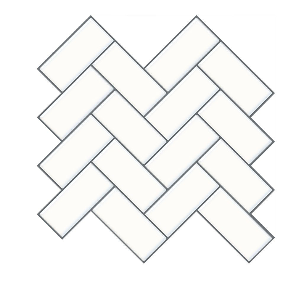 BowLift | Matte Square Peel & Stick Tile Stone Composite Subway Tile for Kitchen Backsplash