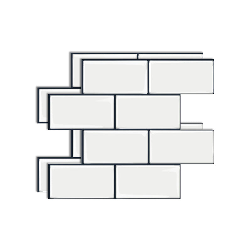 BowLift | Matte Square Peel & Stick Tile Stone Composite Subway Tile for Kitchen Backsplash