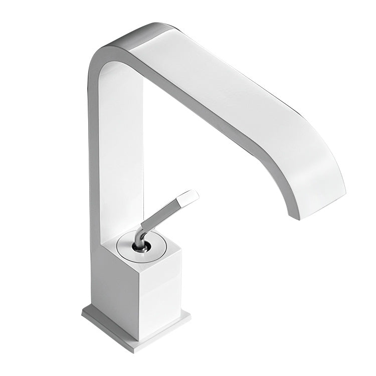 BowLift | Unique Sink Faucet Bathroom Brass Solid Color Waterfall Spout Faucet