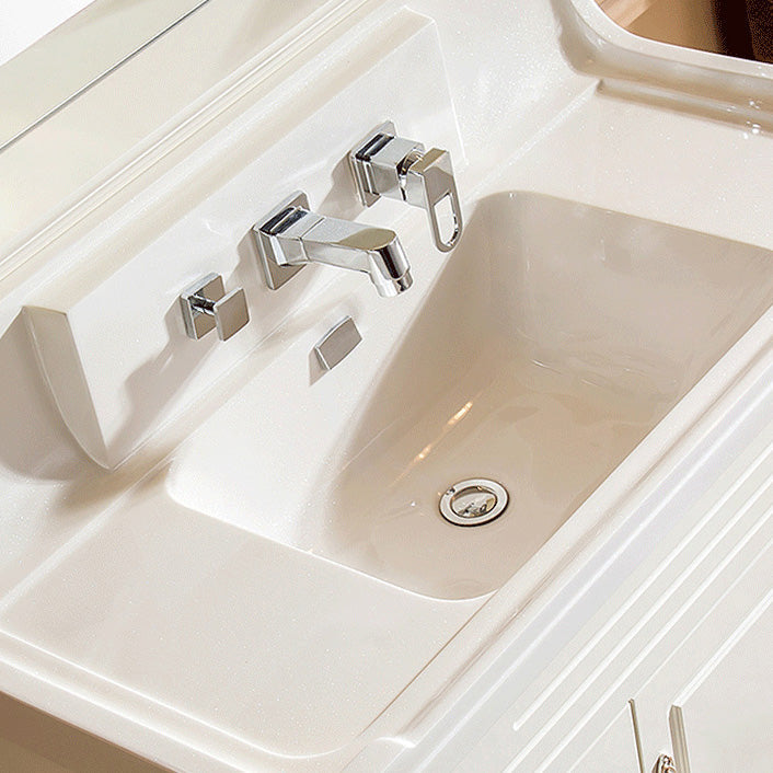 BowLift | Wall Mounted Faucet Brass Lever Handle Bathroom Faucet Hand Shower