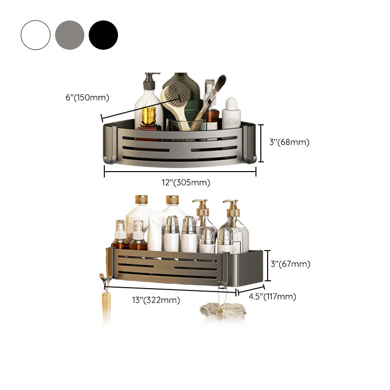 BowLift | 3-piece bathroom accessory set Contemporary aluminum bathroom shelf