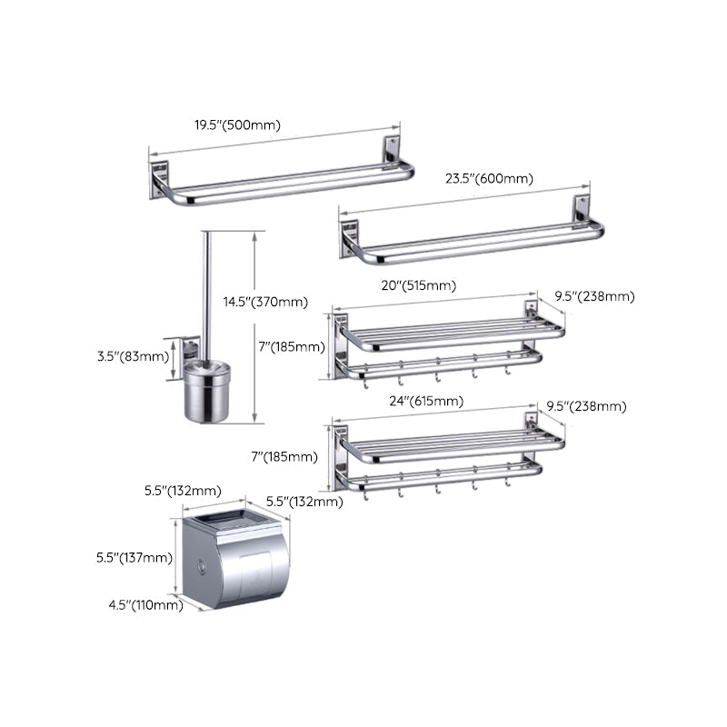 BowLift | Silver Contemporary Bathroom Accessories As Individual Pieces Or As A Set
