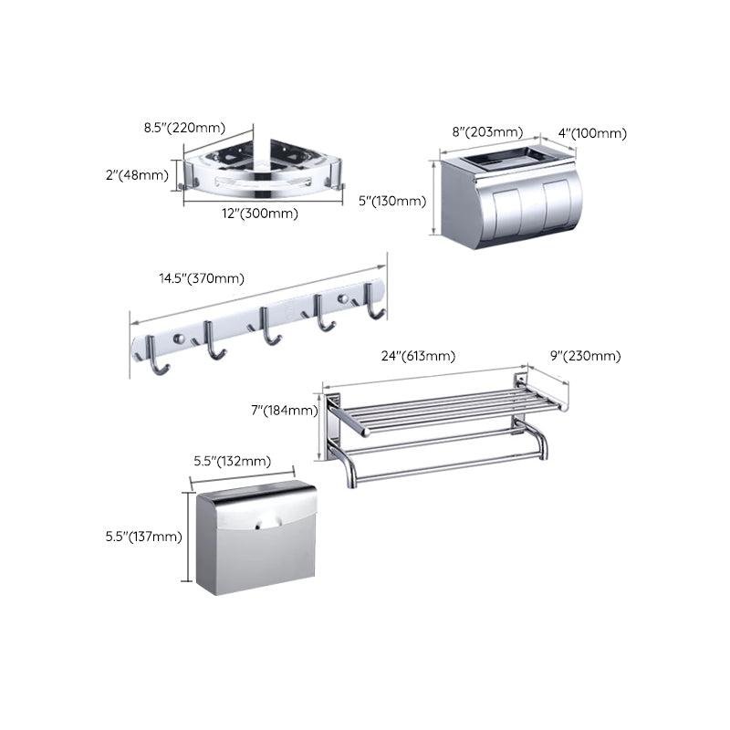 BowLift | Silver Contemporary Bathroom Accessories As Individual Pieces Or As A Set