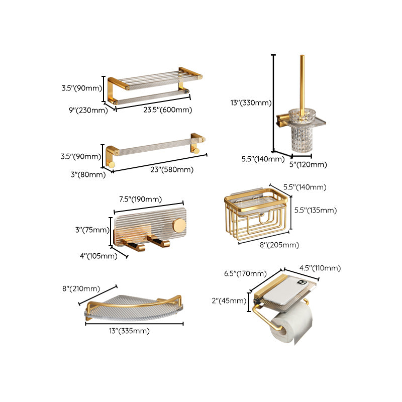BowLift | Plastic Modern Bathroom Accessories Hardware Set with Shelf
