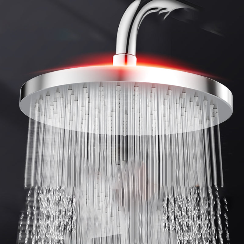 BowLift | Metal Shower Combo Contemporary Fixed Shower Head with Round and Rectangular Shape