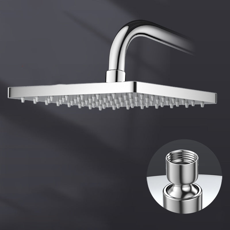 BowLift | Metal Shower Combo Contemporary Fixed Shower Head with Round and Rectangular Shape