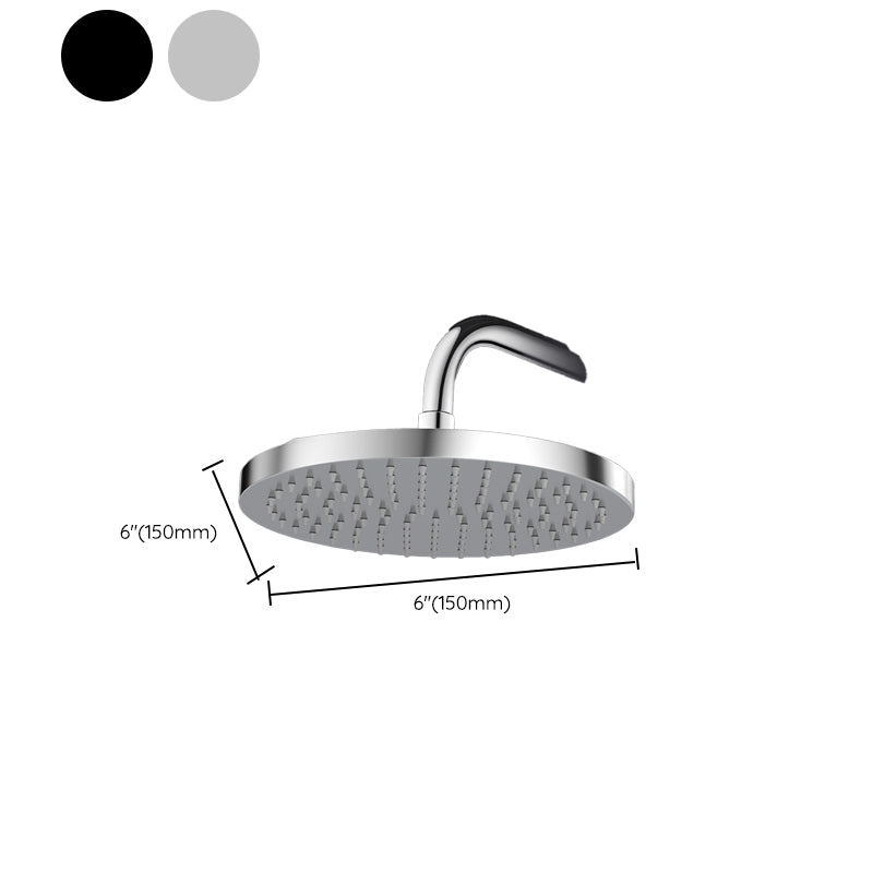 BowLift | Metal Shower Combo Contemporary Fixed Shower Head with Round and Rectangular Shape