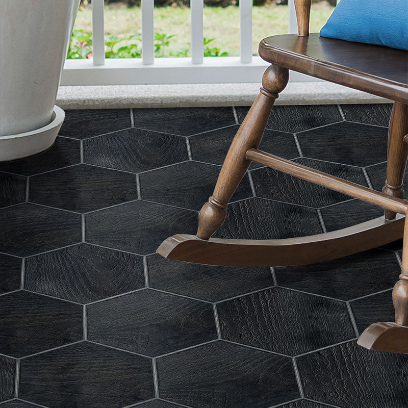 BowLift | Peel & Stick Vinyl Flooring Dark Matte Vinyl Floors with Stone Look