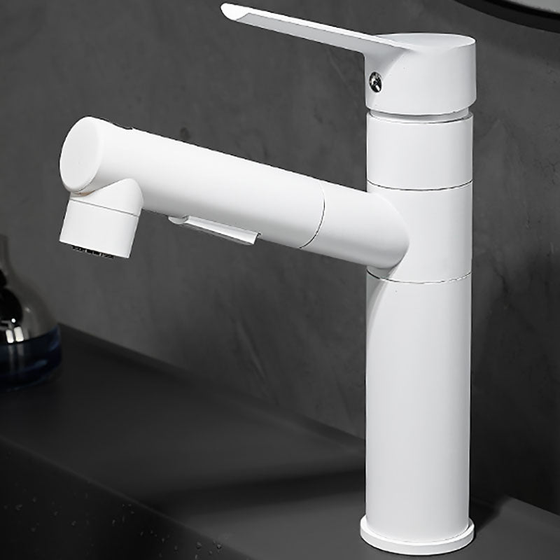 BowLift | Bathroom Vessel Faucet Swivel Spout Single Handle Faucet with Pull-Out Spray Head