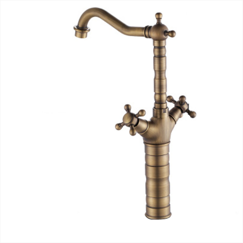 BowLift | Deck Mounted Copper Roman Tub Faucet Double Handles Roman Tub Faucet Set