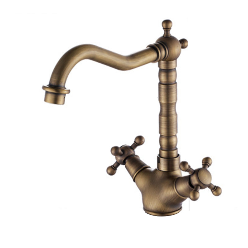 BowLift | Deck Mounted Copper Roman Tub Faucet Double Handles Roman Tub Faucet Set