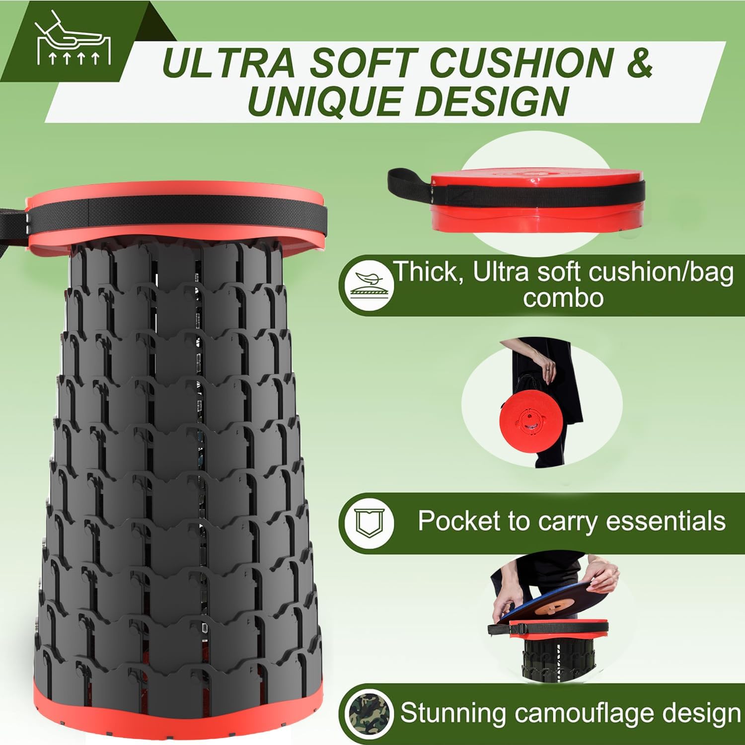 BowLift | Collapsible Stool with Cushion – SitMax