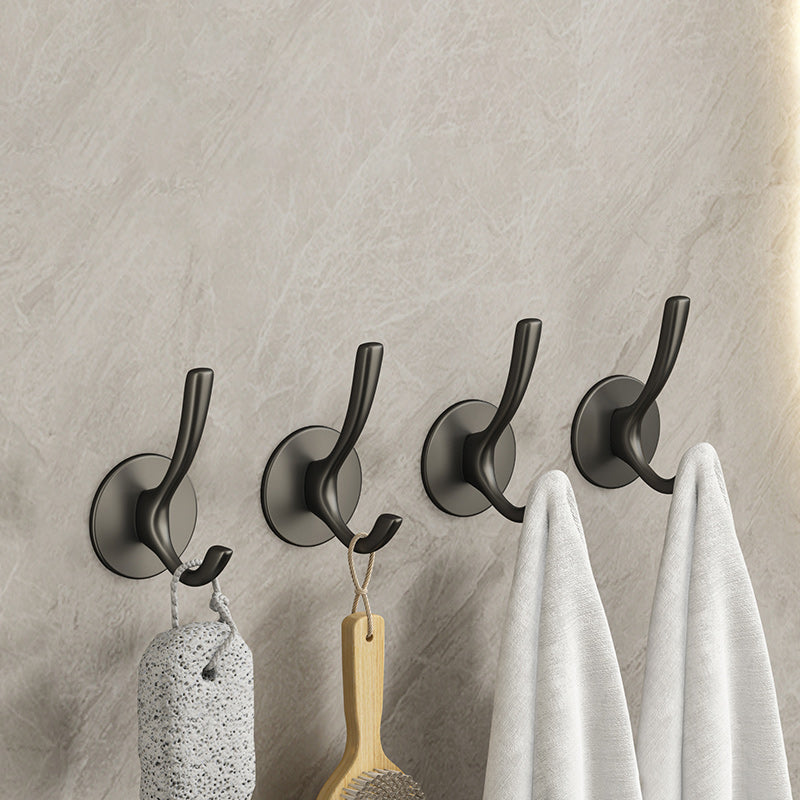 BowLift | 10-piece Bathroom Accessory Set Modern Matte Grey Bathrobe Hooks