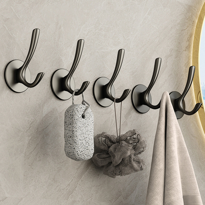 BowLift | 10-piece Bathroom Accessory Set Modern Matte Grey Bathrobe Hooks