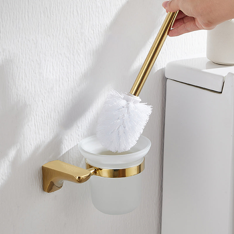 BowLift | 2-piece metal bathroom accessory set traditional toilet brush and holder set