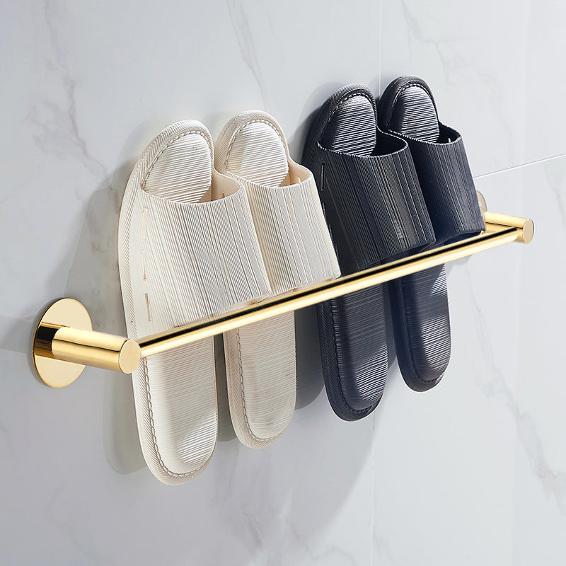 BowLift | 2-piece bathroom accessory set modern stainless steel slipper rack