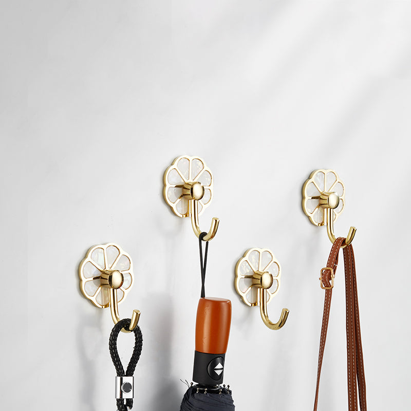 BowLift | Polished 10-piece bathroom accessory set metal corrosion-resistant bathrobe hooks