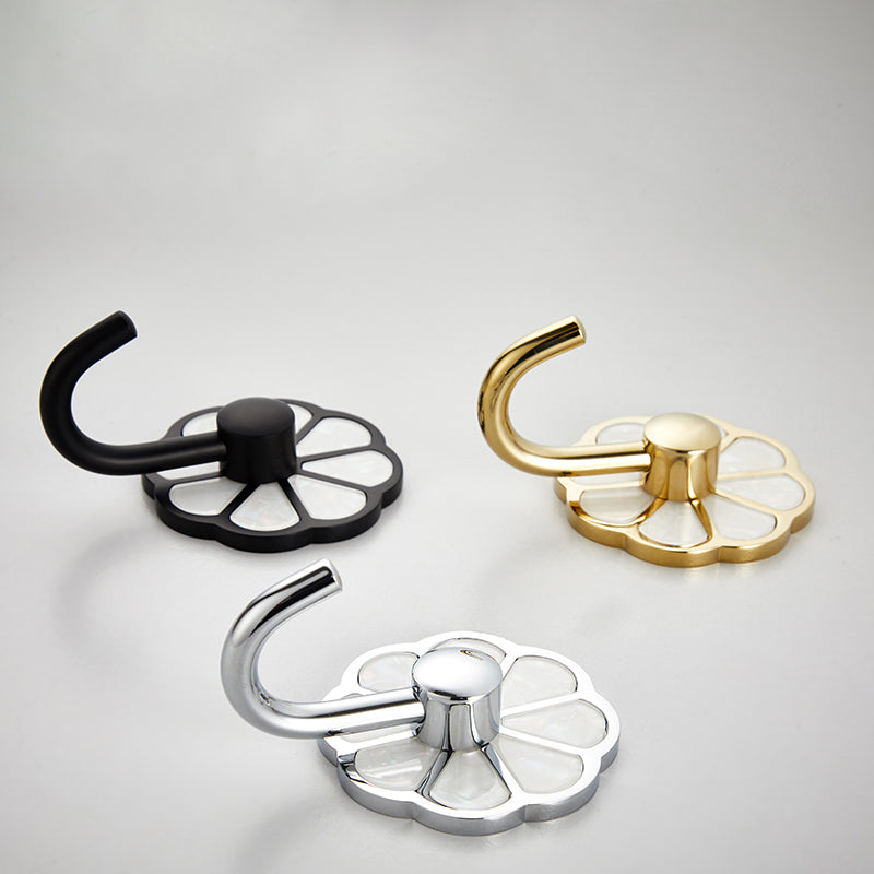 BowLift | Polished 10-piece bathroom accessory set metal corrosion-resistant bathrobe hooks