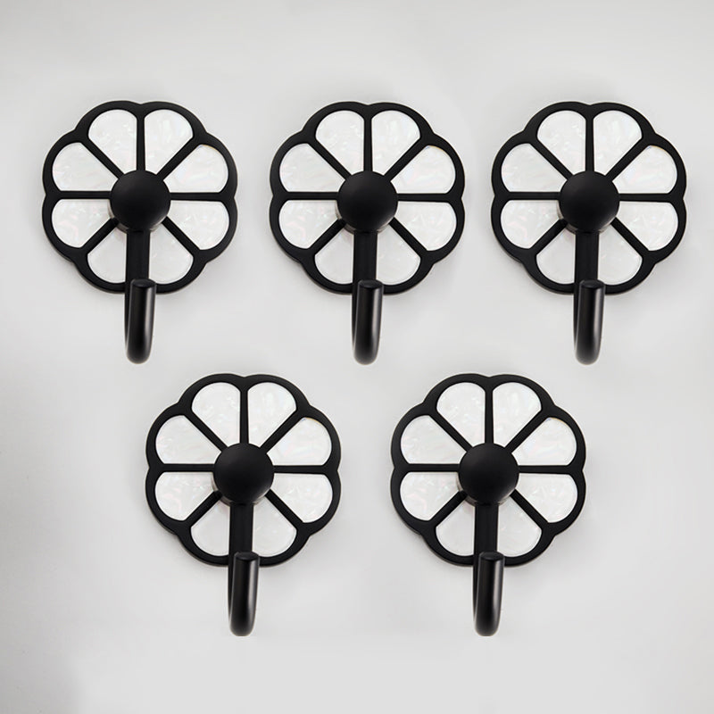 BowLift | Polished 10-piece bathroom accessory set metal corrosion-resistant bathrobe hooks