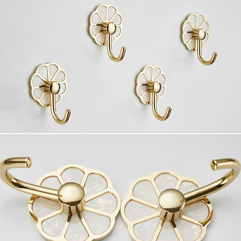 BowLift | Polished 10-piece bathroom accessory set metal corrosion-resistant bathrobe hooks