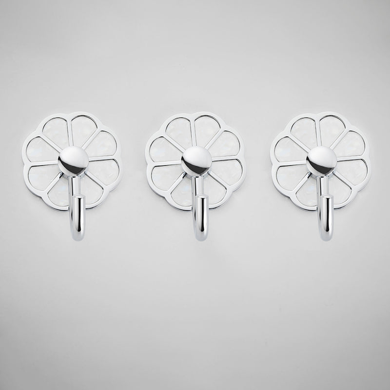 BowLift | Polished 10-piece bathroom accessory set metal corrosion-resistant bathrobe hooks