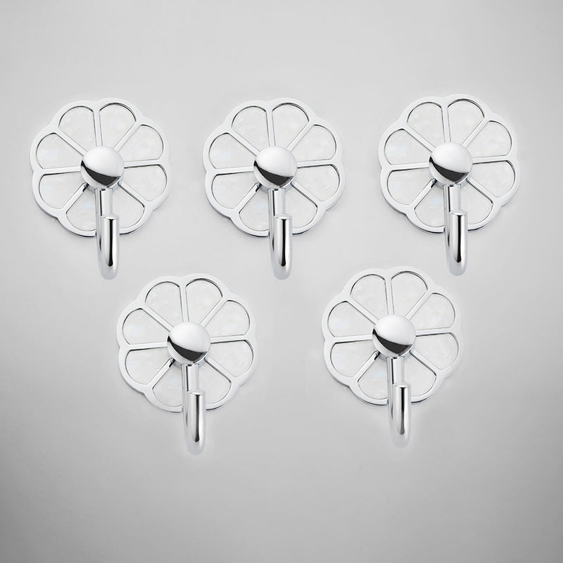BowLift | Polished 10-piece bathroom accessory set metal corrosion-resistant bathrobe hooks
