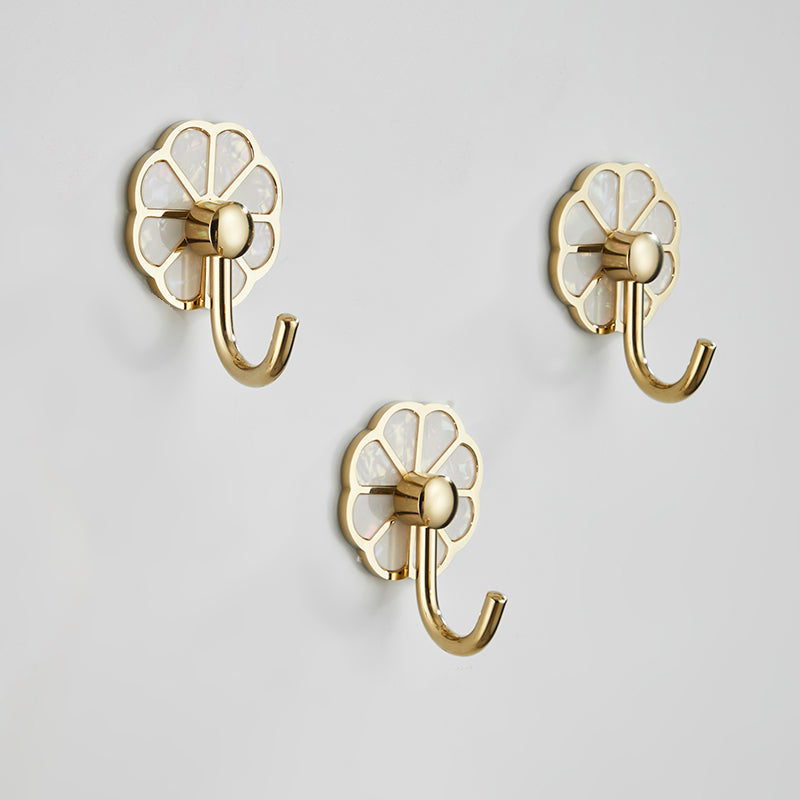 BowLift | Polished 10-piece bathroom accessory set metal corrosion-resistant bathrobe hooks