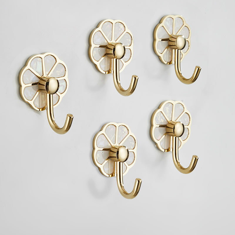BowLift | Polished 10-piece bathroom accessory set metal corrosion-resistant bathrobe hooks