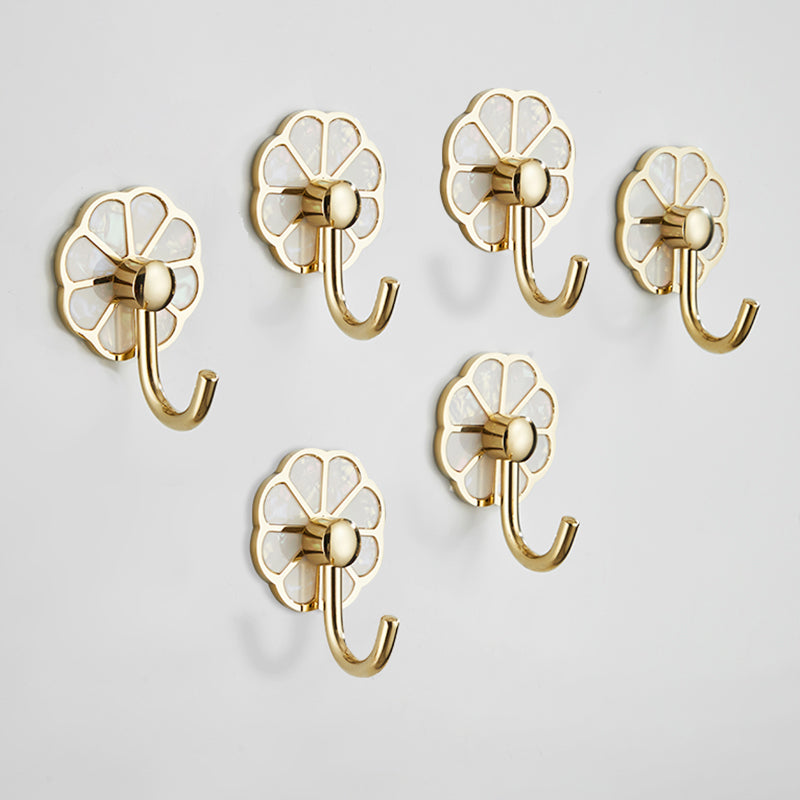 BowLift | Polished 10-piece bathroom accessory set metal corrosion-resistant bathrobe hooks