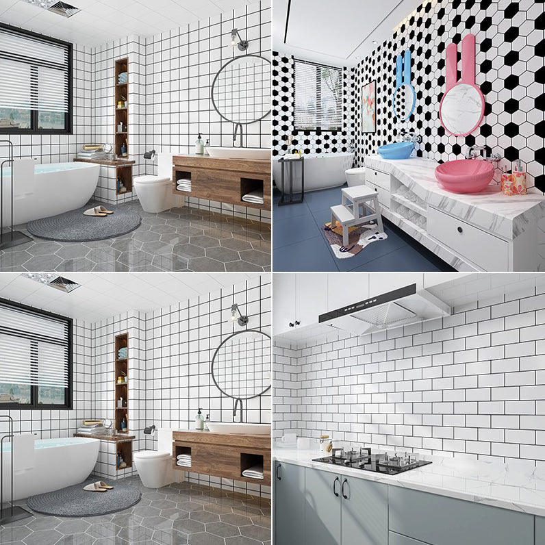 BowLift | 12" x 24" Marbling Single Panel Waterproof Splashback Wall Tile for Bathroom