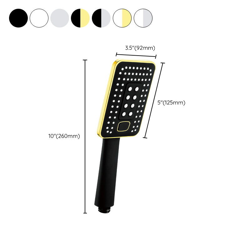 BowLift | Contemporary Metal Handheld Shower Head Square 3 Settings Spray Head