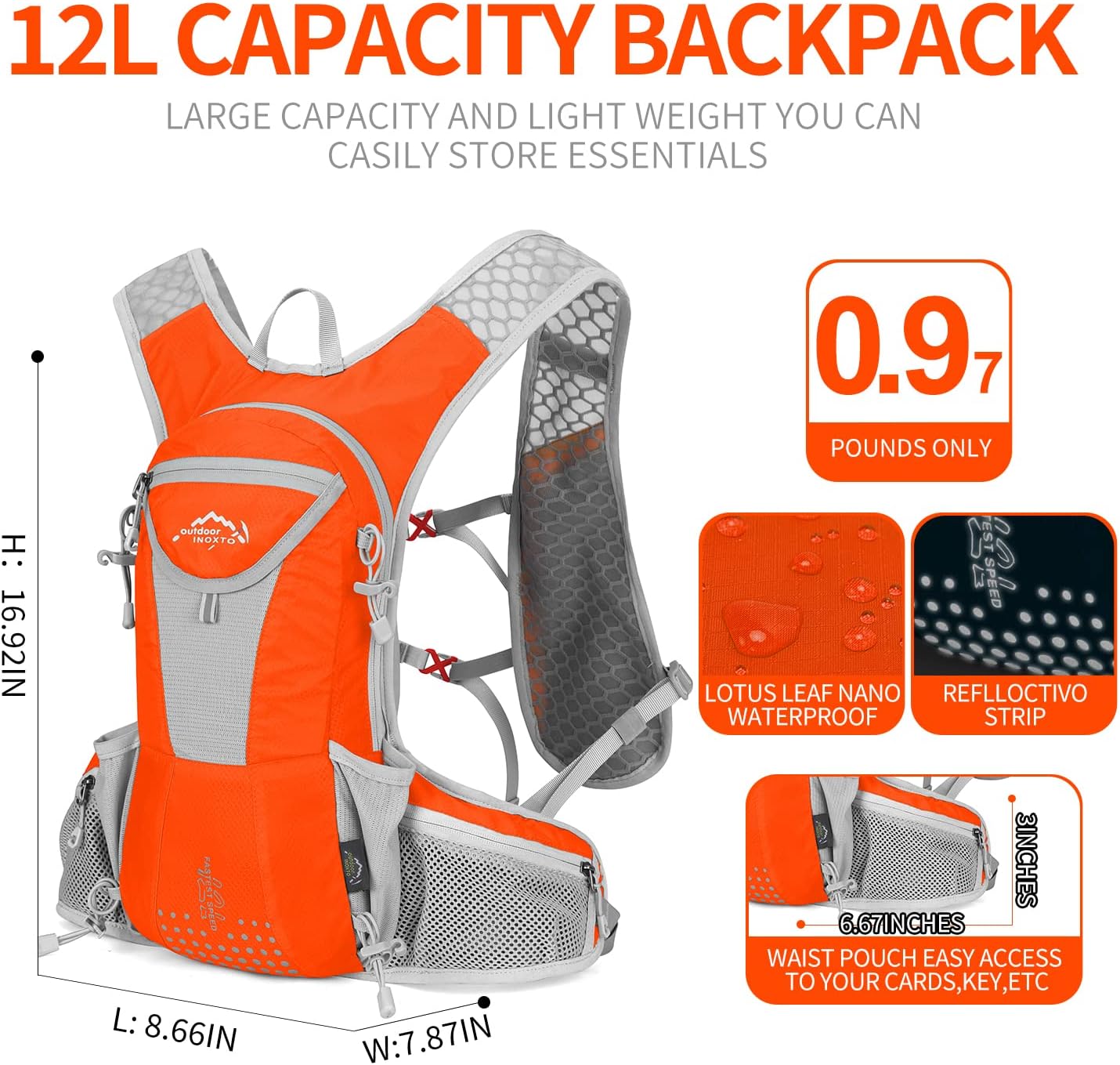 BowLift | Parcel – Lightweight Waterproof Outdoor Backpack | Durable, Breathable & Adventure-Ready