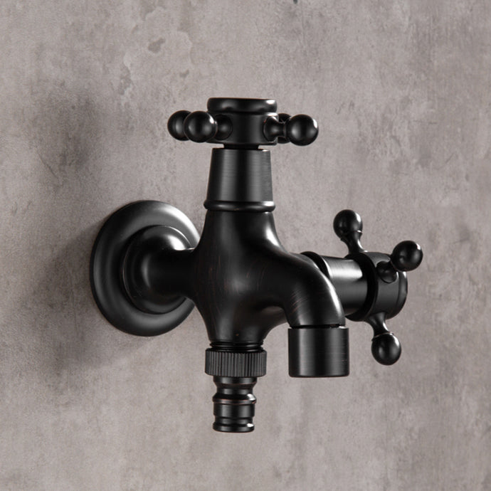 BowLift | Wide Bathroom Sink Faucet Wall-Mounted Cross Handle Faucet