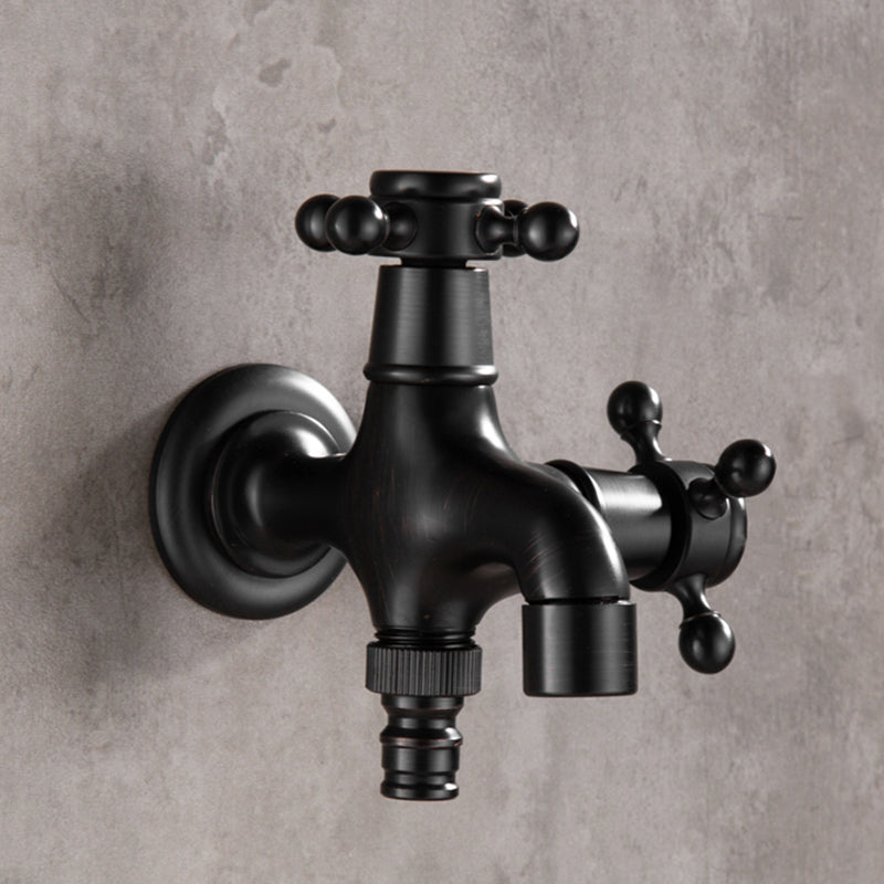 BowLift | Wide Bathroom Sink Faucet Wall-Mounted Cross Handle Faucet