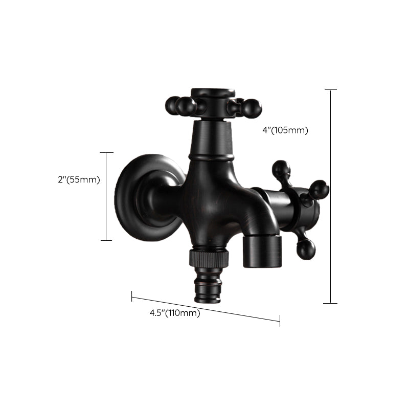 BowLift | Wide Bathroom Sink Faucet Wall-Mounted Cross Handle Faucet