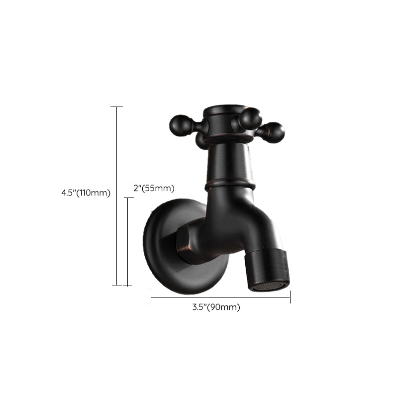 BowLift | Wide Bathroom Sink Faucet Wall-Mounted Cross Handle Faucet